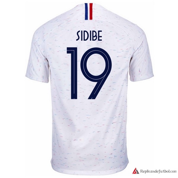 Camiseta Seleccion Francia Segunda equipación Sidibe 2018 Blanco
